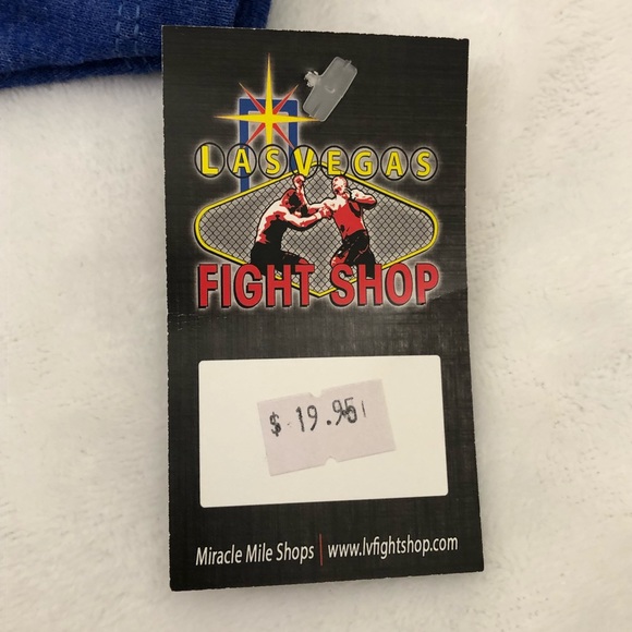 Las Vegas Fight Shop I’D Flex But I Like This Shirt Chin Up Apparel Mens XL Blue - Picture 6 of 6